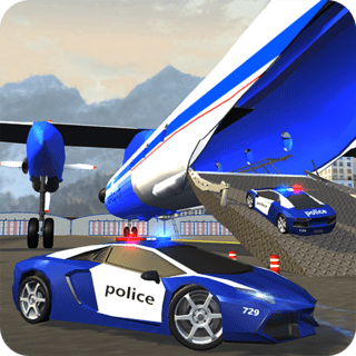警察飞机运输车
