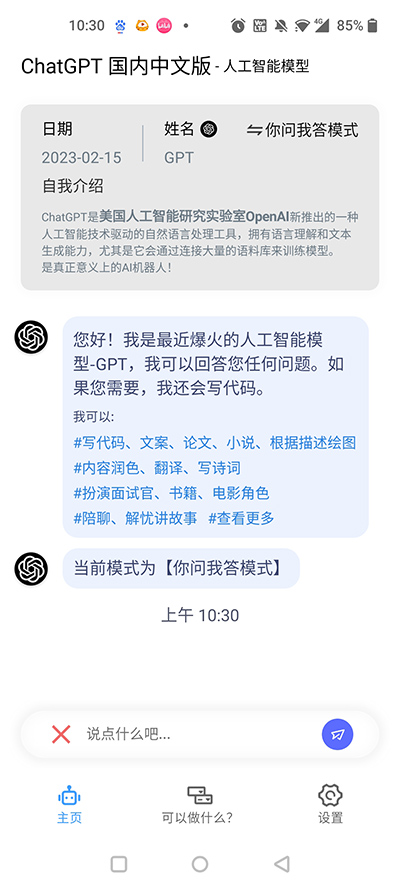 CHATGPT中文手机版图2